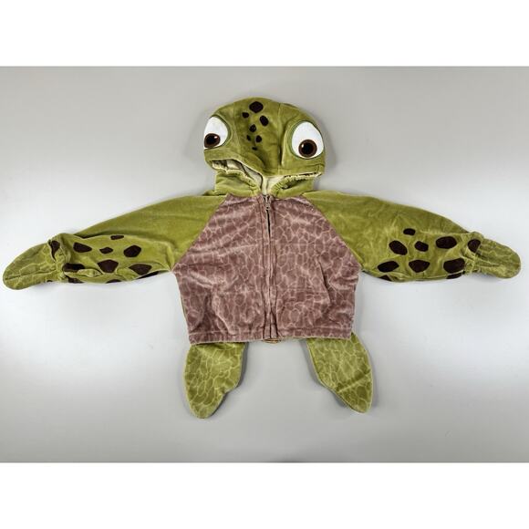 Disney Pixar Finding Nemo Squirt Turtle Costume Baby 6–12 Months Hooded Jacket - Picture 2 of 10